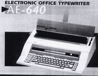 NAKAJIMA AE640/AE-640 COMPACT ELECTRONIC TYPEWRITER